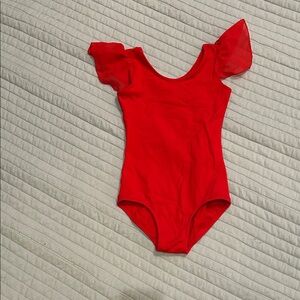 Stelle Leotard with Ruffled Sleeves